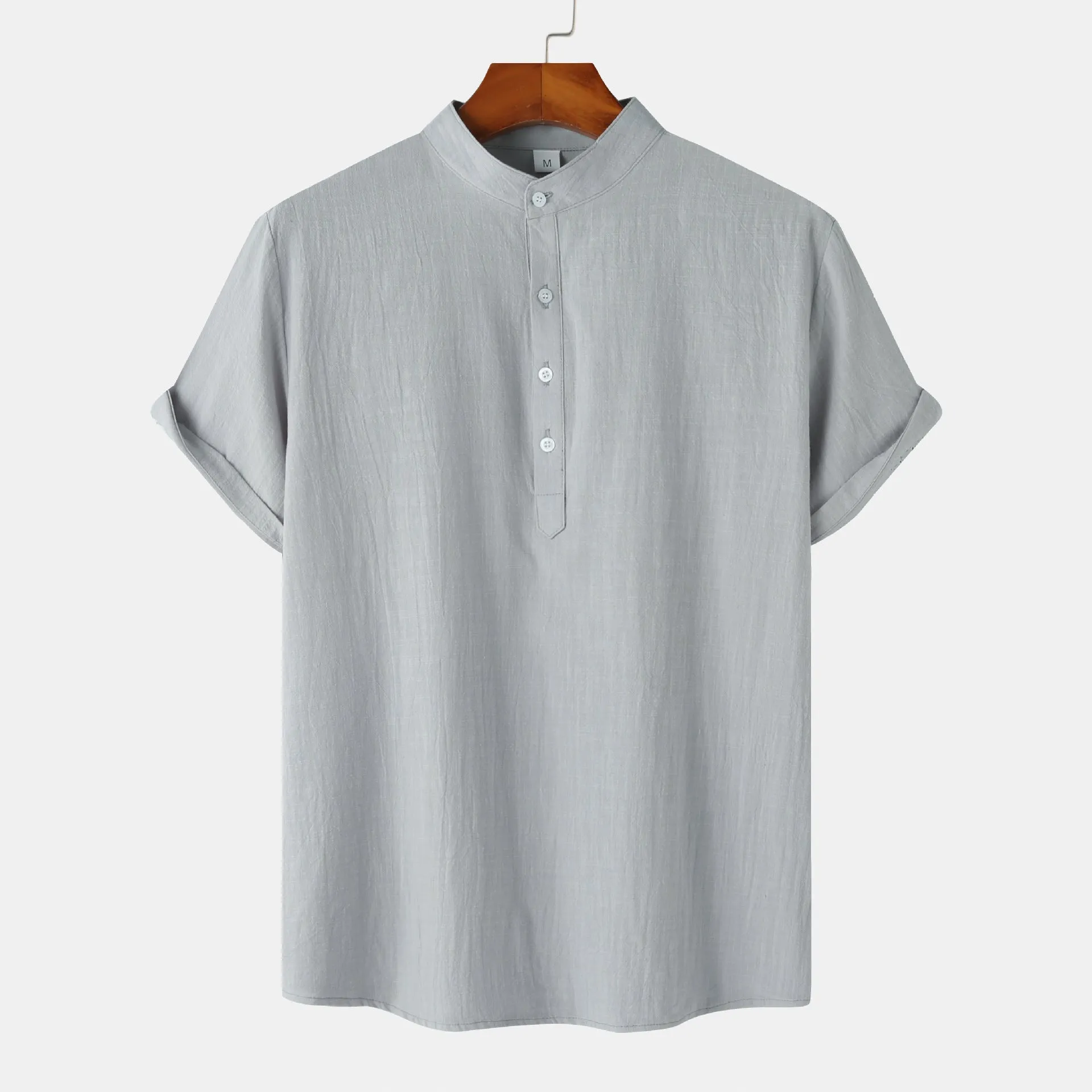 Casual Solid Color Short Sleeve T-Shirt - GlamzLife