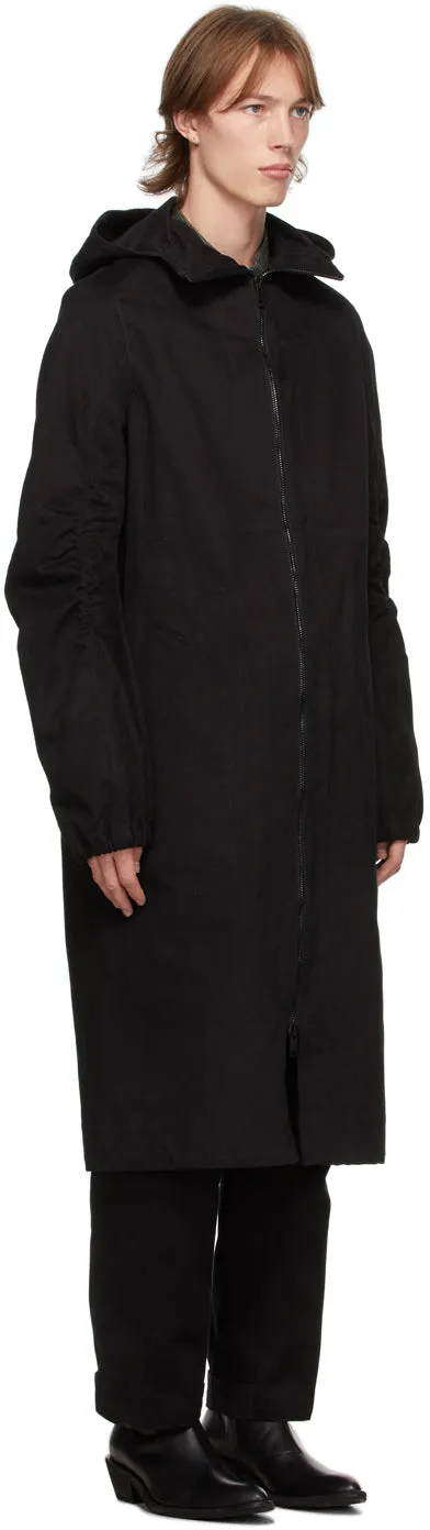 Haider Ackermann Black Cotton Parka