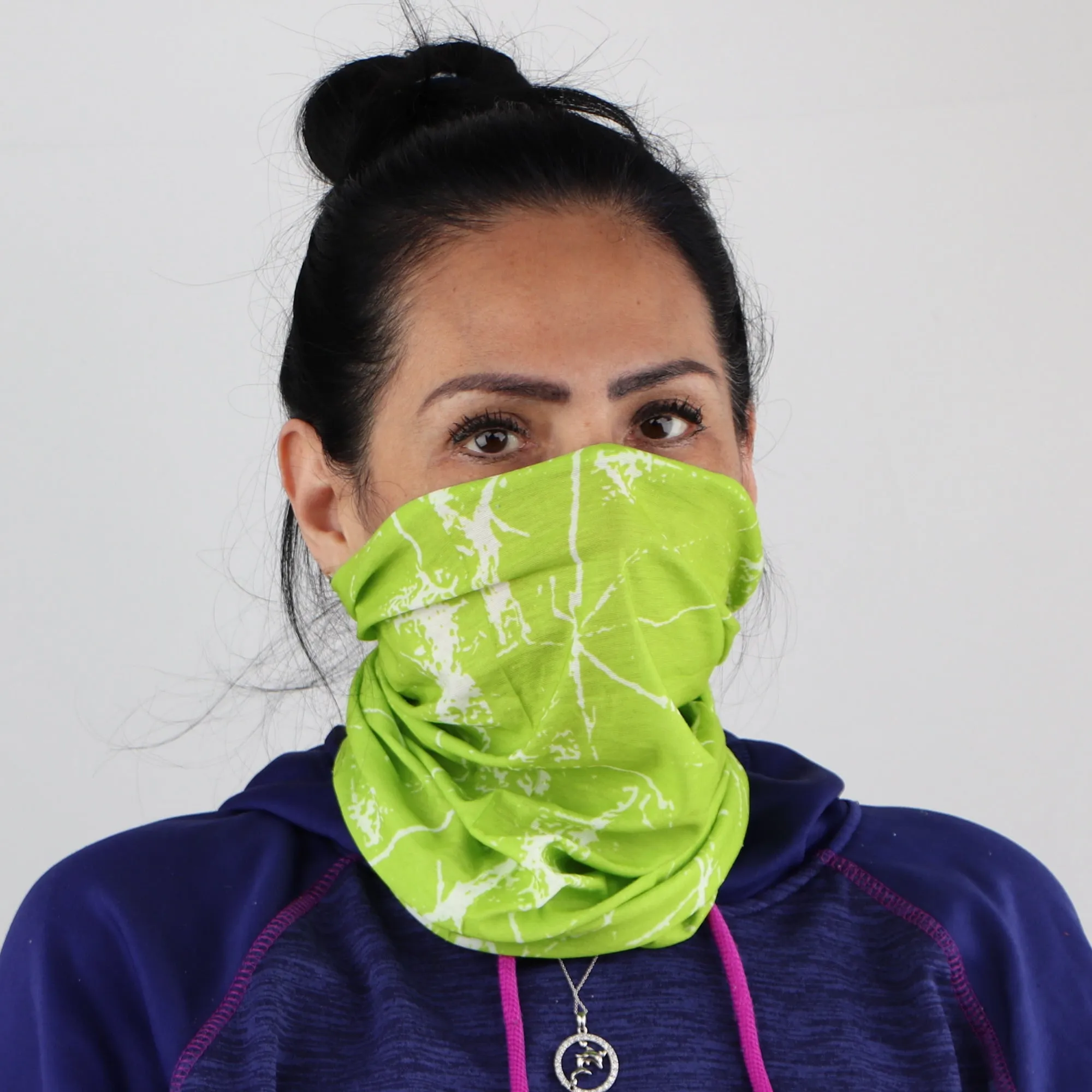 Seamless Paint Splattered Face Mask Neck Gaiter