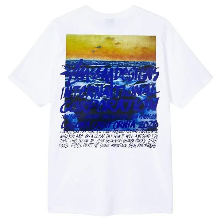 Stussy Shir round Neck Short Sleeve T-shirt Baby Boy and Girl Summer