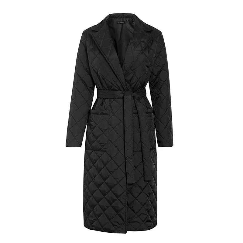 Stylish Cotton Padded Long Winter Coat